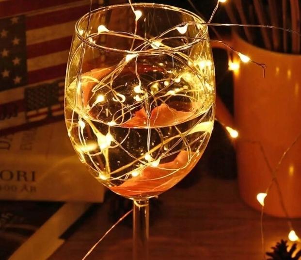 Wire Lights 50 Led Battery-Powered Colorful Wire Garland For Rgb Decoration