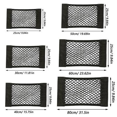 Mașină spate portbagaj plasă de depozitare scaun elastic șir plasă magic autocolant plasă de depozitare geantă auto organizator scaun spate geantă Freeshipping