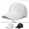 Sommer Mode Damen Leichte Büro Dame Spitze Baseballkappe Mit Gestickten Blumen Und Netzbelüftung Sonnenschutzhut