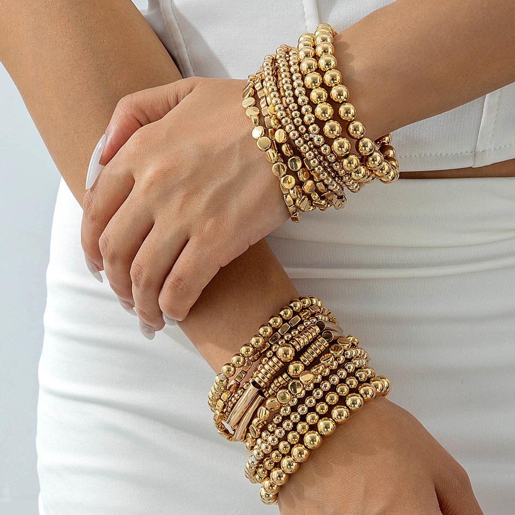Love Imitation Multi-layer Pearl Bracelet Set Temperament High-end Beaded Bracelet Jewelry Set