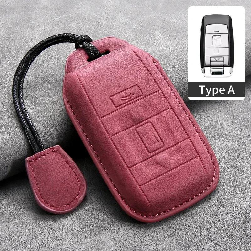 Leather New Car Key Cover Use For Rolls-Royce Cullinan Phantom Ghost Wraith Dawn Key Case Shell Buckle Auto Interior Accessories