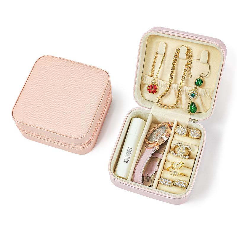 Portable Jewelry Box European Princess Travel Korean Hand Jewelry Jewelry Bag Earrings Ring Small Storage Box
