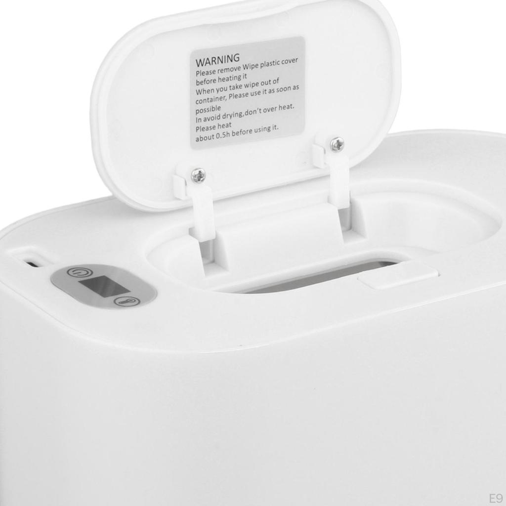 Portable Heated Wipe Dispenser Quick Heating System with Large Capacity Box Tissue