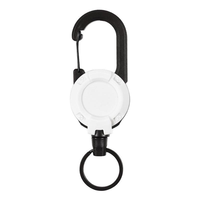 

Выдвижной брелок из стальной проволоки с эластичным шнурком и противоутерянной пряжкой