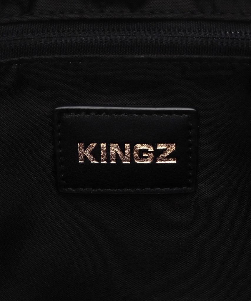 Kings by Samantha Thavasa Men's Lightweight Synthetic Leather Tote Bag with Jacket Hanging Attachment, Large Capacity, Business Style,