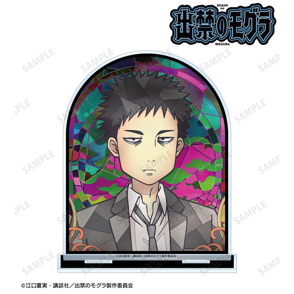 TV Anime "Forbidden Mole" Nekotsufuto Shiro Aure Glass Big Acrylic Stand