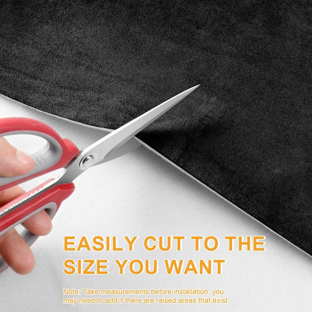 Auto Suede Headliner Fabric Material With Foam Backing, 54" L × 60" W Automotive Interior Roof Replacement Upholstery Fabric For Car Truck SUV RV