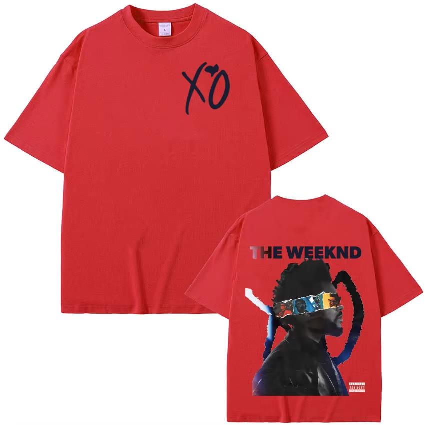 

RAPPER The Weeknd XO Tour 2026 summer Mens Womens Music High Quality Harajuku Short Sleeve Top Hip Hop Gothic Clothing Tshirts 4XL