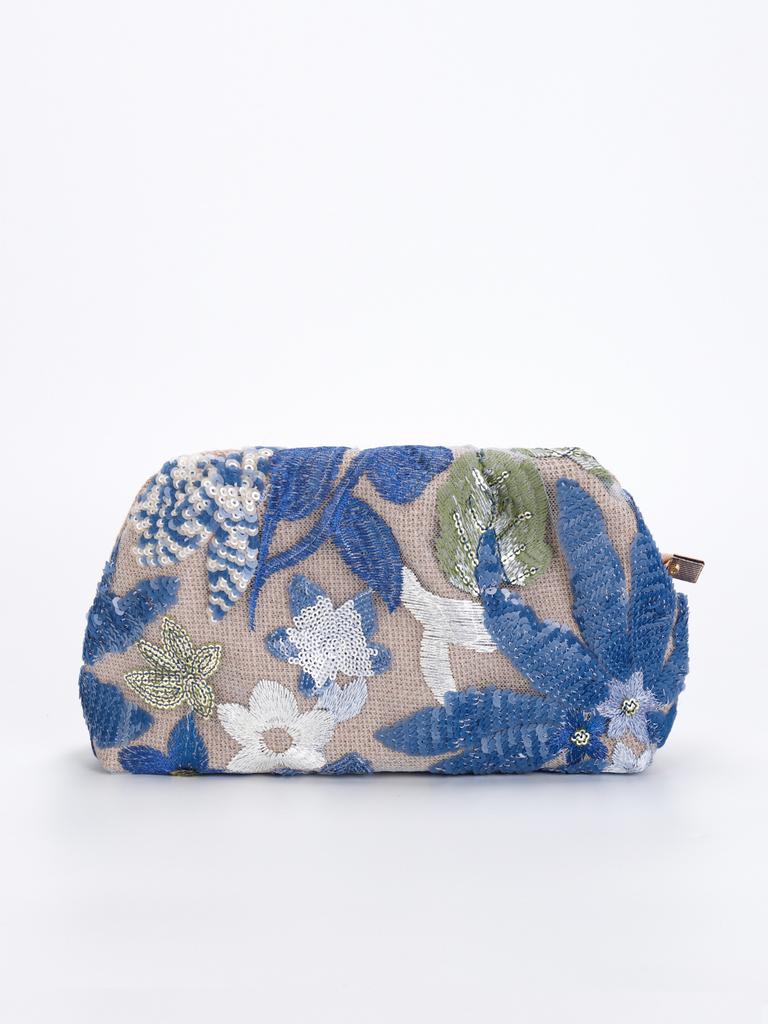 Damen-Schwerindustrie Tuschemalerei-Stil Netzstickerei Pailletten Leichter Luxus Handtasche Abend Wolken Tasche