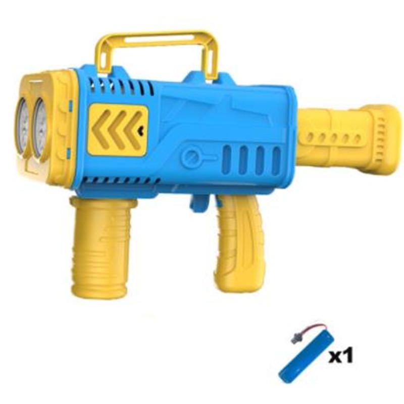 N-Delikli Roket Elektrikli Işıklı Baloncuk Tabancası Çocuklar İçin Otomatik Baloncuk Makinesi Üfleyici Sabun Köpükleri Çocuklar Açık Hava Oyuncak Parti İçin