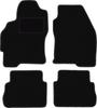 Czarne welurowe dywaniki podłogowe do: Ford Mondeo MK2 kombi, sedan, liftback, hatchback (1996-2000)
