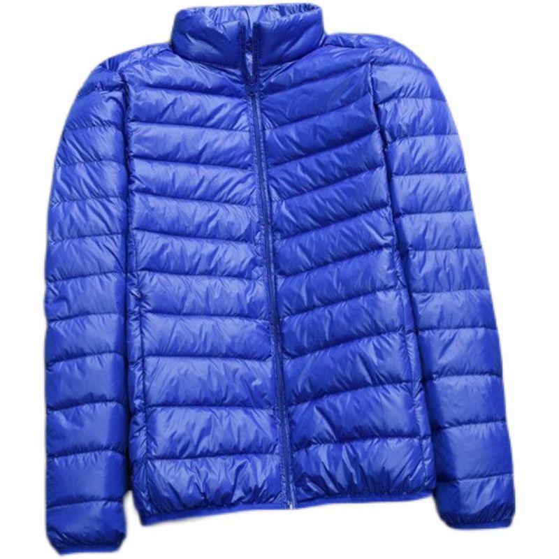 Giacca Leggera in Piuma da Uomo - Calda, Collo Alto, Giacca Invernale con Cappuccio Casual e Versatile