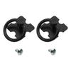 Alloy Furniture Handles Black/silver Single Hole Vintage