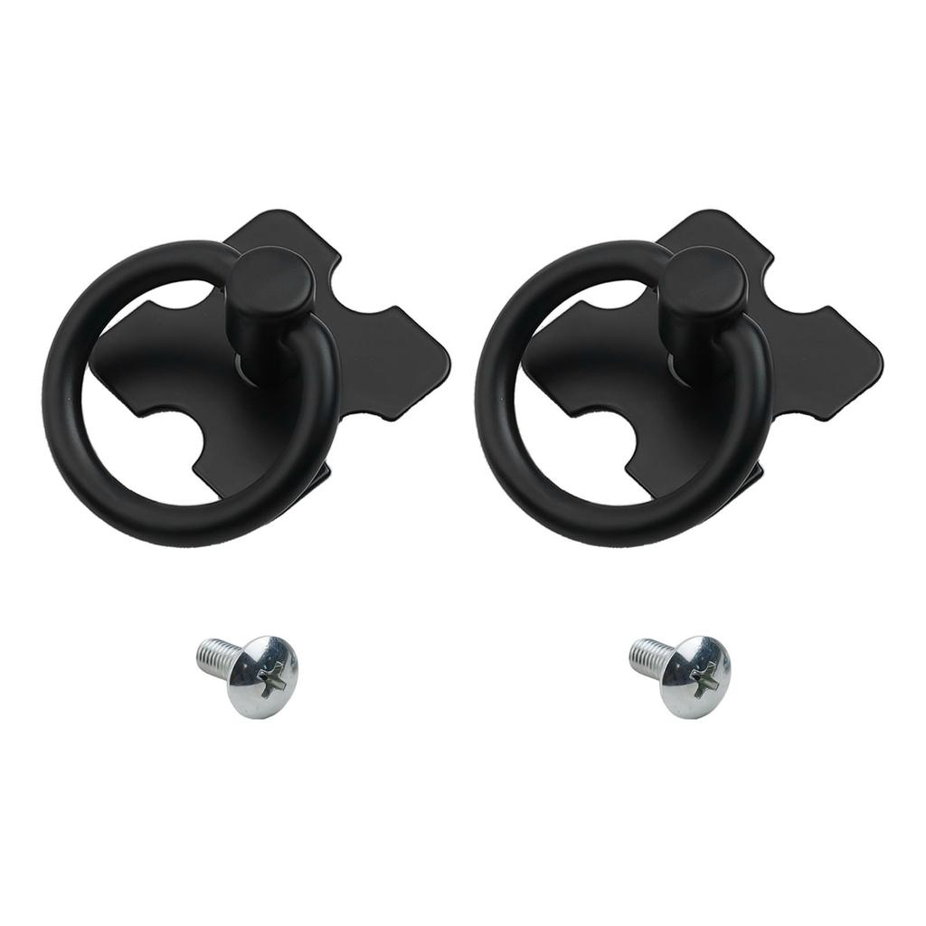 Alloy Furniture Handles Black/silver Single Hole Vintage