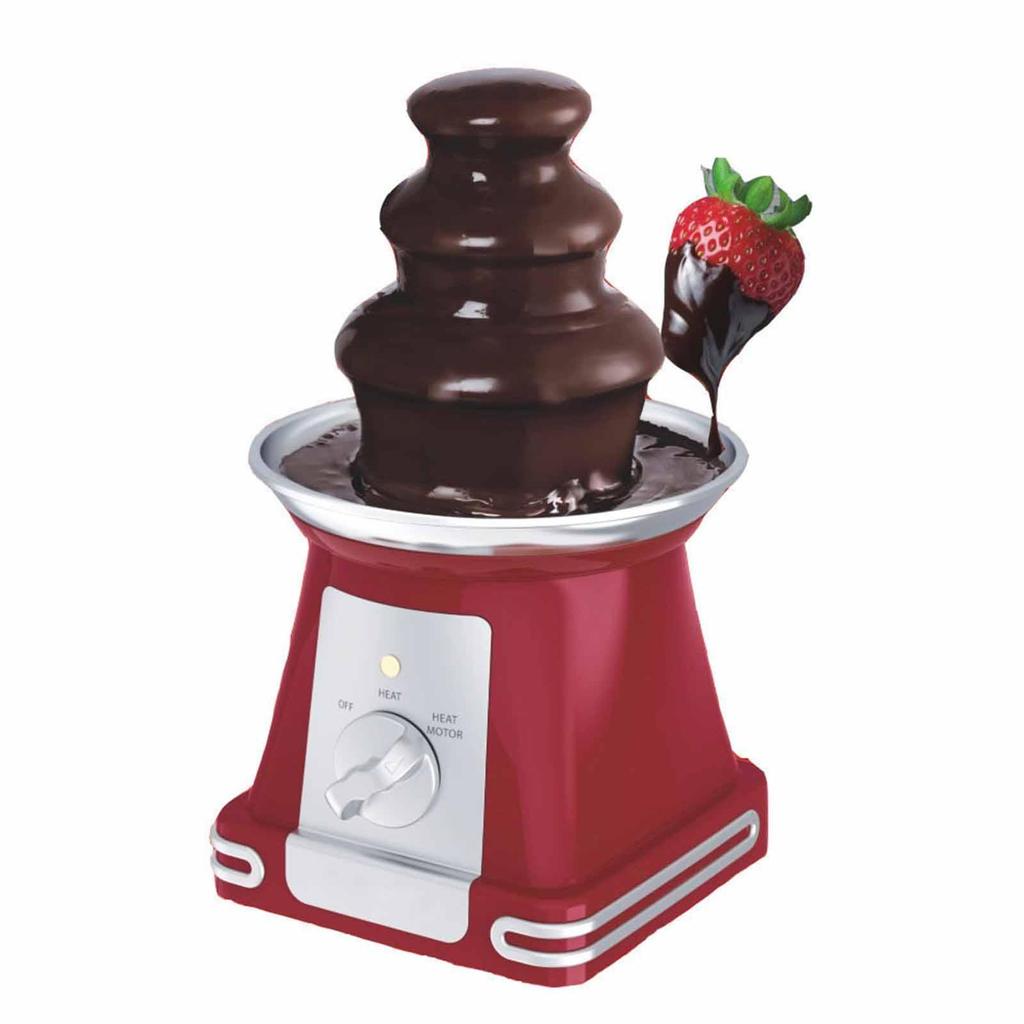 3 Tier Electric Chocolate Fondue,Melts Cheese Candy 9 inch Tall Fountain Machine for