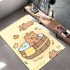 Cute Bear Cartoon with Citrus Suitable for Use As an Anti-slip Game Mat for Living Room and Bedroom Sofas