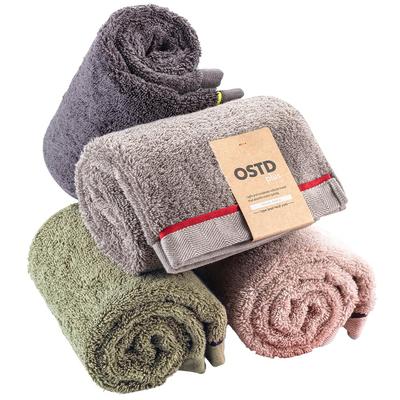 OSTDplus Mocomoco Cotton Face Towels 34 X 80 Cm Khaki/Pink/Greige/Charcoal 4-Pack Direct from Japan