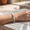 Cute Starfish Shell Bracelet Summer Beach Bracelet, Bohemian Sea Turtle Braided Handmade Woven Flexible Rope for Travel String Wristband, Adjustable