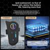 Wireless Helmet Bluetooth Headset Motorcycle Helmet Bluetooth Headset Waterproof and Dust Cancelling Noise Light Helmet Headset