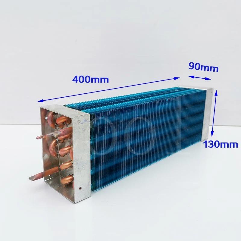 

400*130*90mm Air-cooled evaporator condenser Refrigerator freezer copper tube aluminum fin air heat exchanger radiator 400-130-90mm
