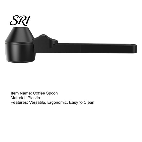 No Spill Coffee Scoop Sliding Spoon Non-Spill Design Long Handle Measuring for Filter Grounds BPA-Free Dishwasher Safe Essential Barista Tool