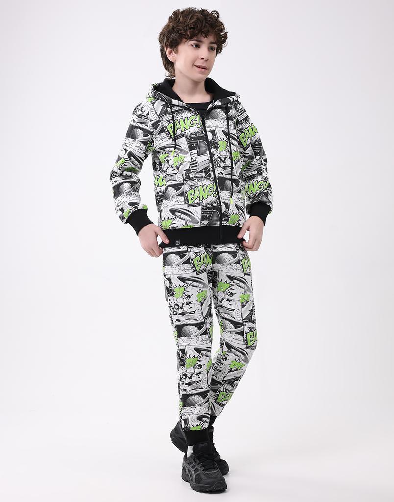 Monte Carlo Boys Hooded Neck Full Sleeve Tracksuit