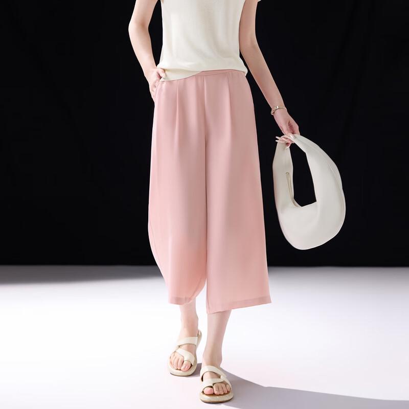 Demana Sea Salt Mint Relaxed Fit Wide-Leg Cropped Pants