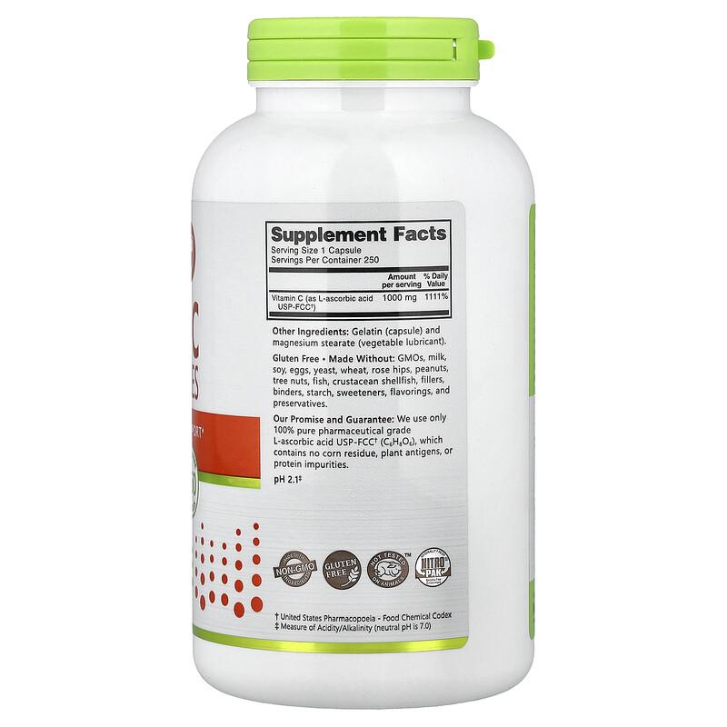 Immunity, Vitamin C, 1,000 Mg, 250 Capsules