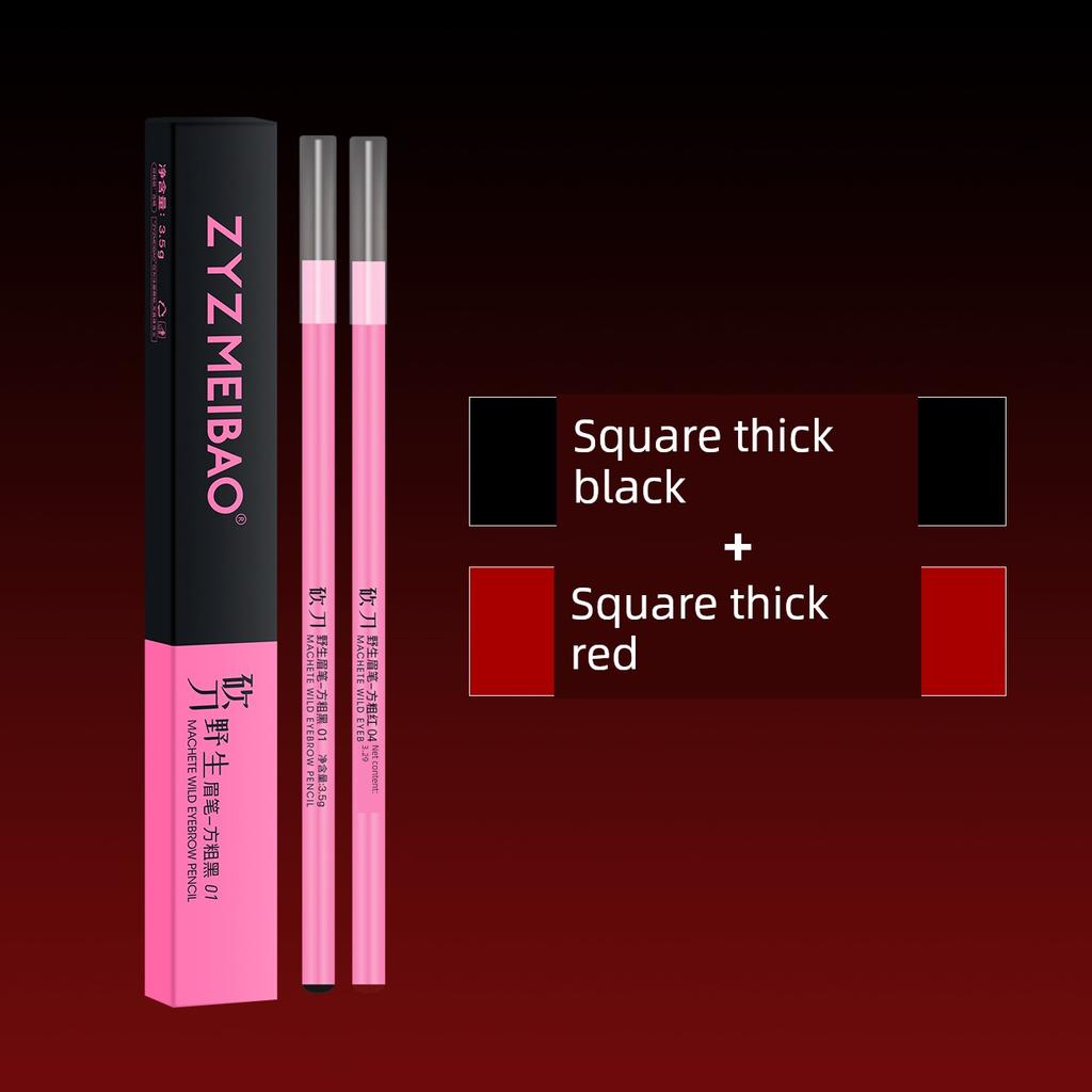 ZYZ Meibao Embroidery Tattooist Special for Makeup Artists Waterproof Sweat-Proof Wild Line Eyebrows Eyebrow Pencil Thick Lead Eyebrow Pencil