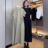Women's Plus Size Korean Style Summer Casual Dress - Loose, Slimming, Short Sleeve