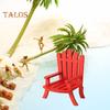 Miniature Beach Chair 1:12/1:16 Scale Decorative Models Wood Mini Size Chair Figure Dollhouse Interior Design Accessories