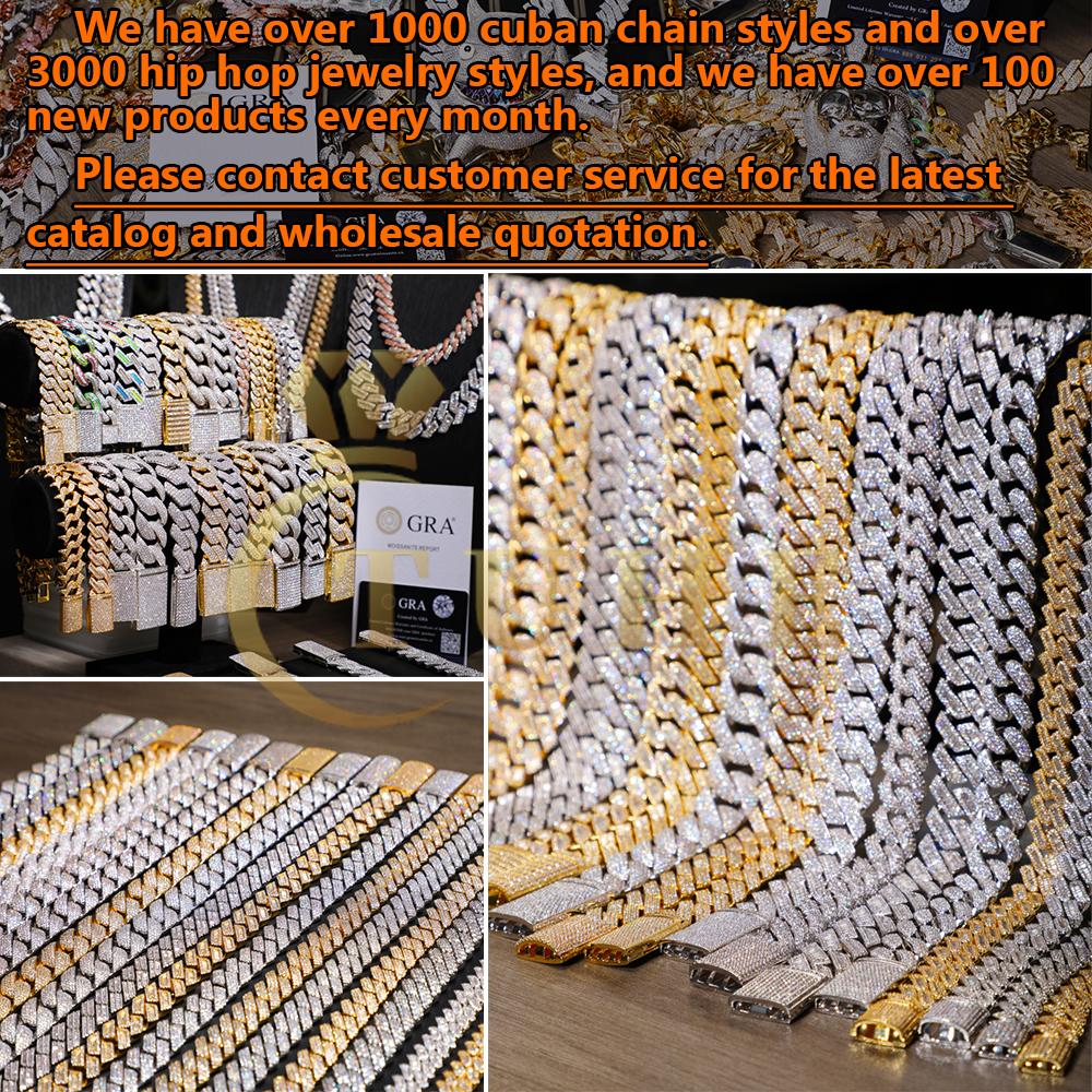 Xs Hop Jewelry Fashion Style 51mm Luxury and Heavy Necklace Super Big Cuban Necklace Big Ass Cuban Link Chain Miami Cuban Link