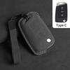 Suede Autoklep Sleutelhoes Cover voor VW Volkswagen Golf 7 MK7 Tiguan MK2 T-roc Skoda Octavia Kodiaq Karoq Seat Ateca Leon Passat