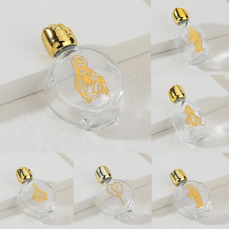 Prázdná láhev na svěcenou vodu Ježíšova láhev Náboženská láhev Křesťanské potřeby pro křest Plnitelné Přenosné kosmetické balení Prázdná láhev