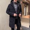 Men's Plus Size Long Hooded Winter Jacket - Thick, Casual Cotton Coat