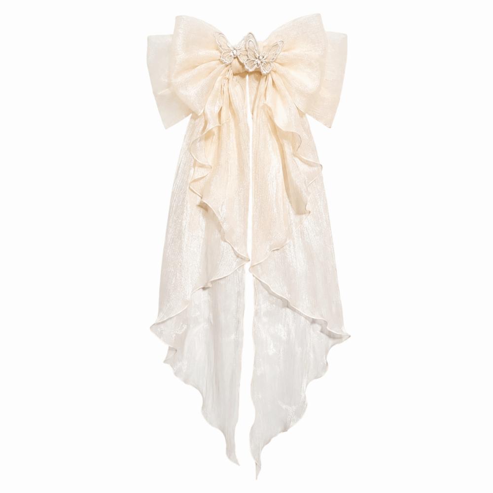 Multicolor Trailing Bowknot Safety Pin with Pin Double Layer Bowknot Wedding Dresses