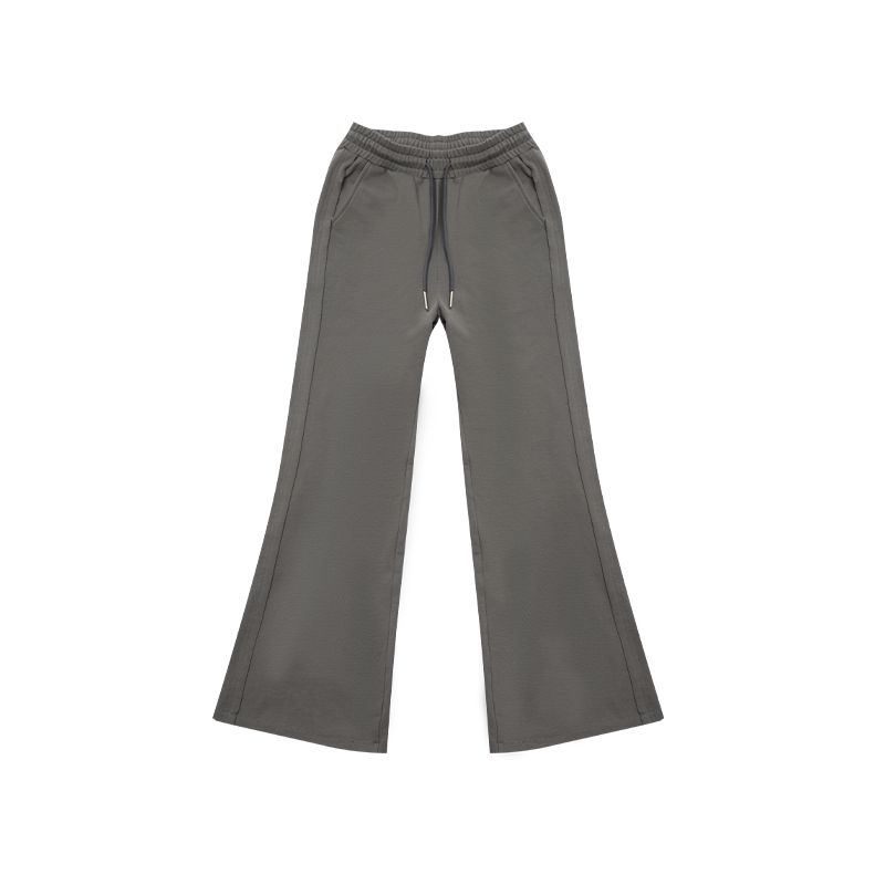 

Thelight Low Waist Sexy Raw Edge Casual Cement Gray Grey S