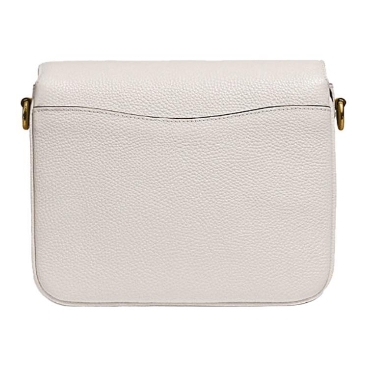Coach Cassie Pebbled Leather Messenger Bag , Shoulder Bag , Crossbody Bag , Handbag Small Women's White (Unisex) Handbags 88346 B4HA