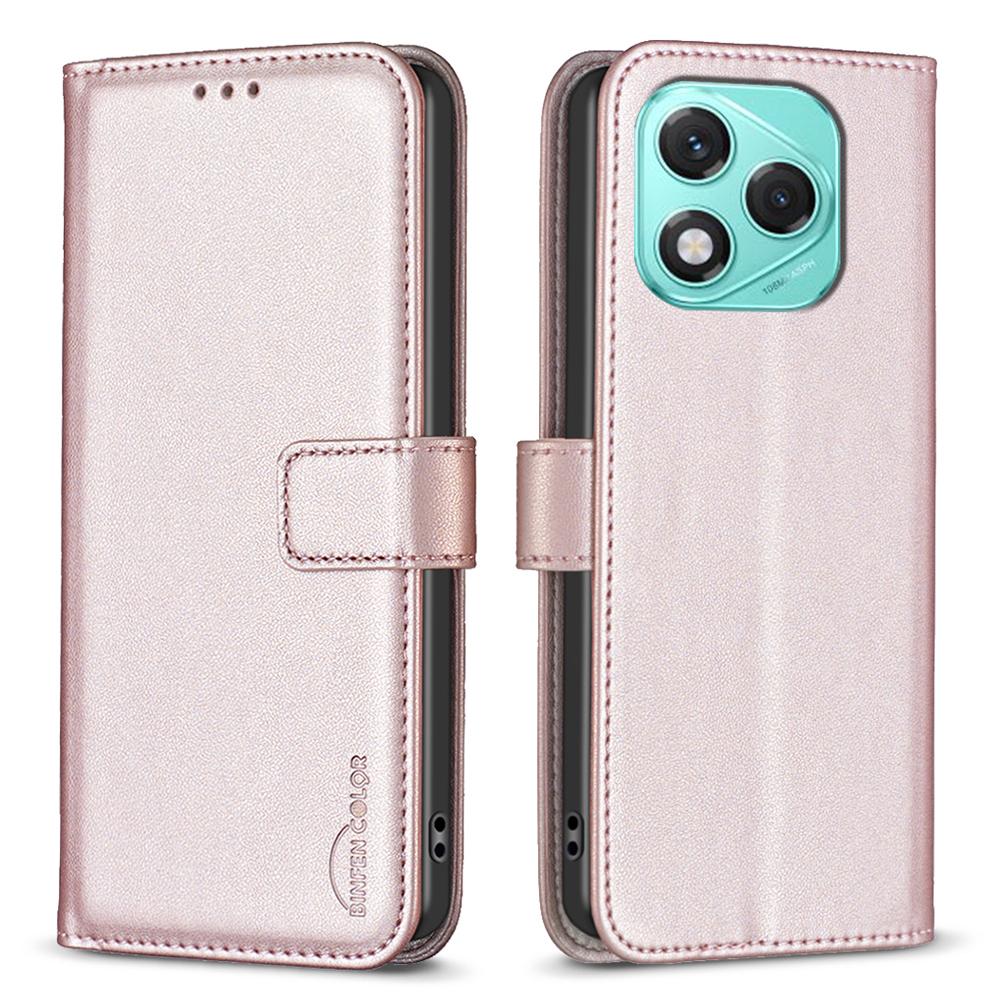 

BINFEN COLOR BF17 For Honor 400 Lite Case Wallet Folio Flip Leather Cover Rose Gold