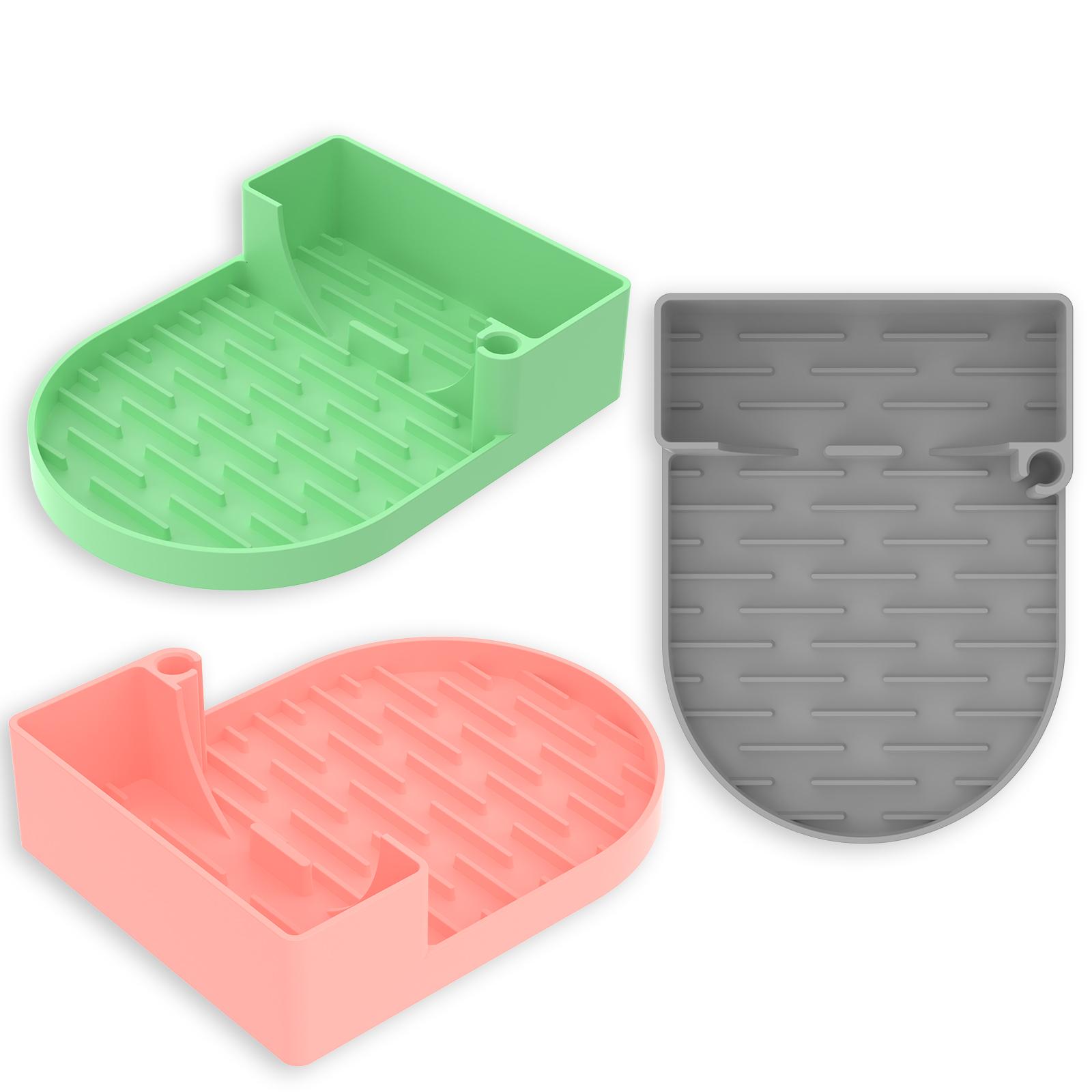 

3 шт. Силиконовая подставка для сушки бутылок, нескользящая, для сушки бутылок для воды, портативные аксессуары для стаканов для воды, компактный кухонный органайзер