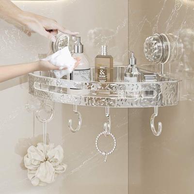 Bathroom Corner Storage Shelf Wall Mounted Rack Shampoo Storage Shelf Cosmetic Holder Punch-Free Organizer Bathroom Accessories