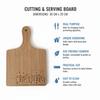Natural Bamboo Cutting And Serving Board 30×20×1.5 Cm