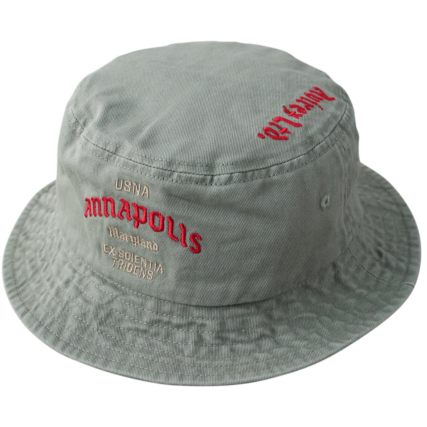 

Avirex USNA Logo Military Bucket Casual Bucket Moss 071 Hat, Men s Hat, Green,