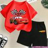 Sommer Mode T-Shirts für Kinder Jungen und Mädchen - Kurzarm + Shorts - Lässiges Sport Set