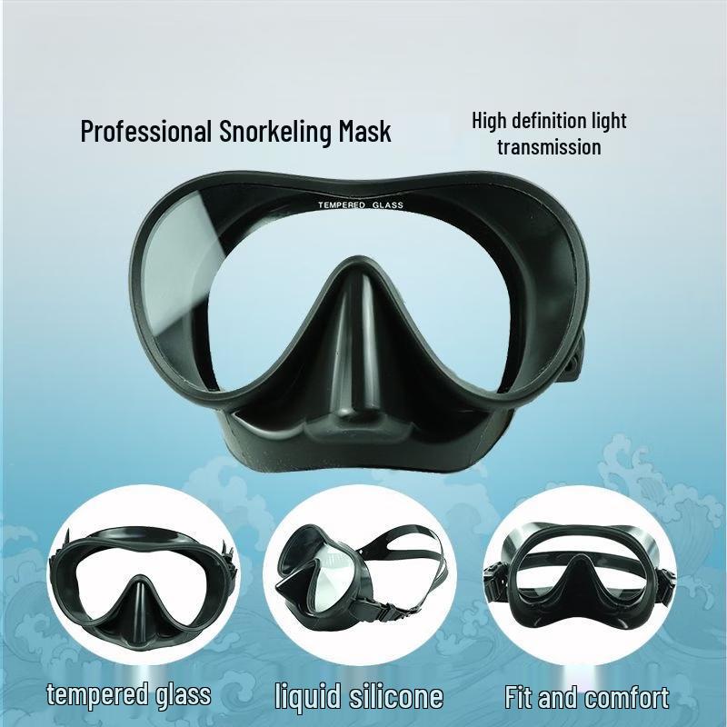 PULIAN Freediving Silicone Scuba Mask
