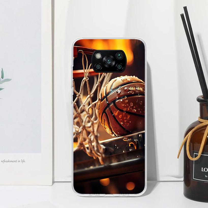 Basketball Basket Play Phone Case For Xiaomi Poco X7 X6 X5 X4 X3 Nfc F6 F5 Pro F4 Gt F3 F2 F1 M5S M4 M3 Art Fundas Back Cover