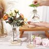10 Transparent Bulb-shaped Plastic Vases, Lightweight Home Decorations Suitable Living Room, Bedroom, Office Hydroponic Florals