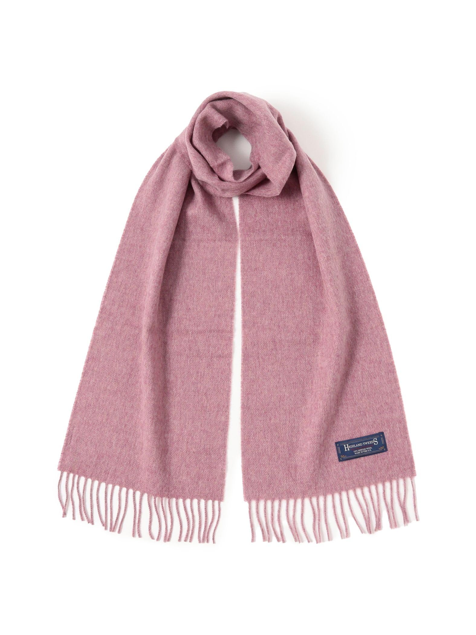 

Beams Boy HIGHLAND TWEEDS Solid Scarf, Small, Women s, Dusty Pink, Free Size