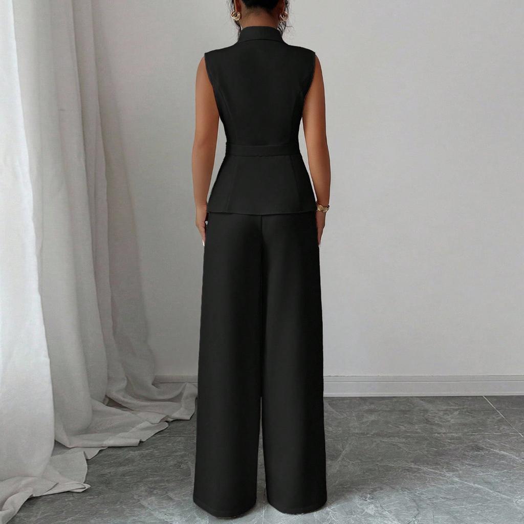 Two Piece Sets For Women Casual  Sleeveless Shirts And Short Pants