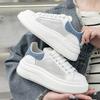 Thick-soled Heightening Women's Leather Shoes New Mesh Breathable Rhinestone Versatile Sports and Leisure Board Shoes